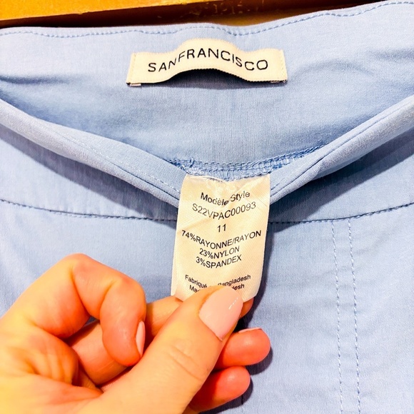 SAN FRANCISCO Light blue cropped pants | Stretch comfort * - Picture 5 of 8